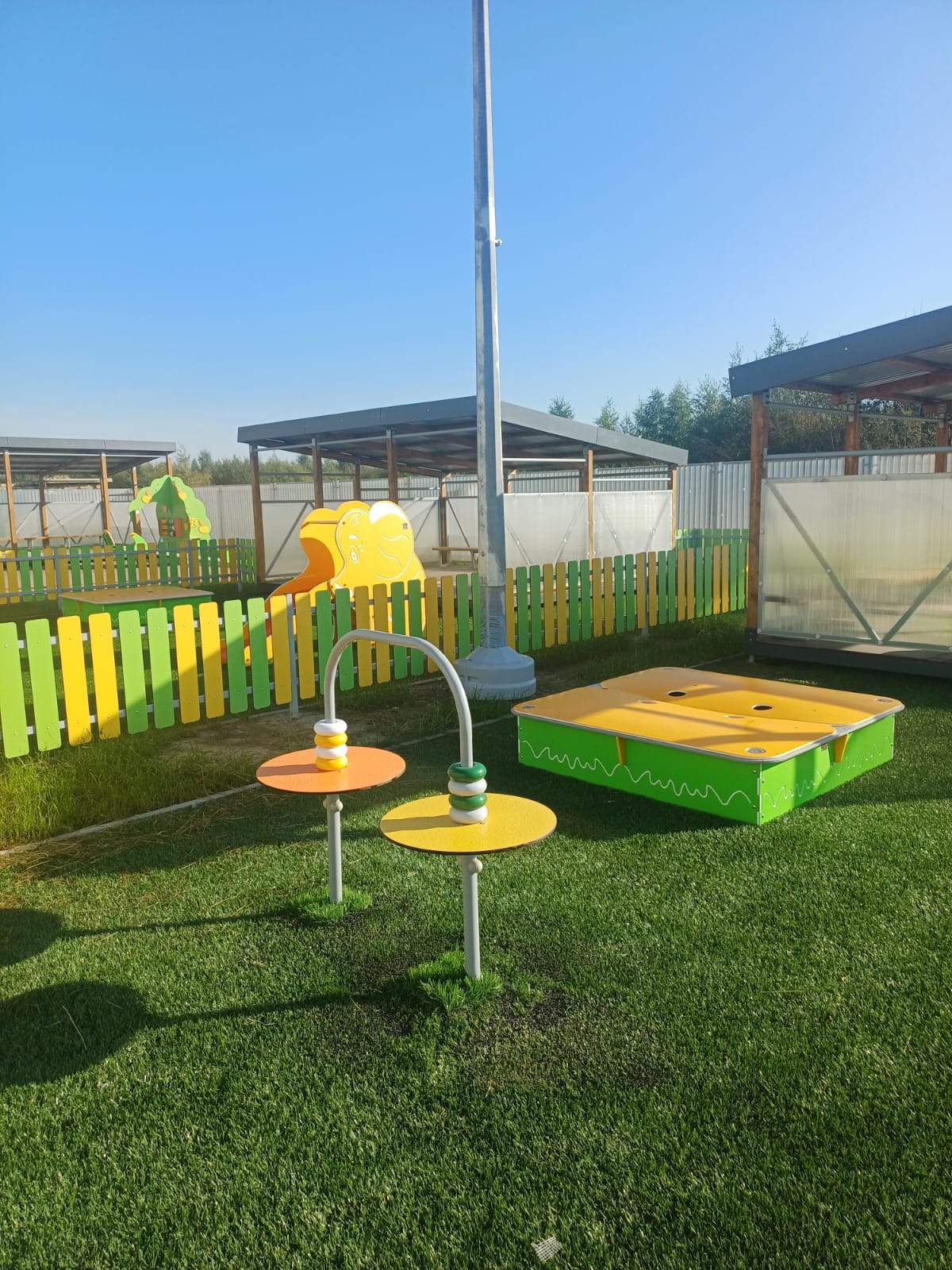 Игровые площадки детсада в ЖК ЦДС «Новые Горизонты»