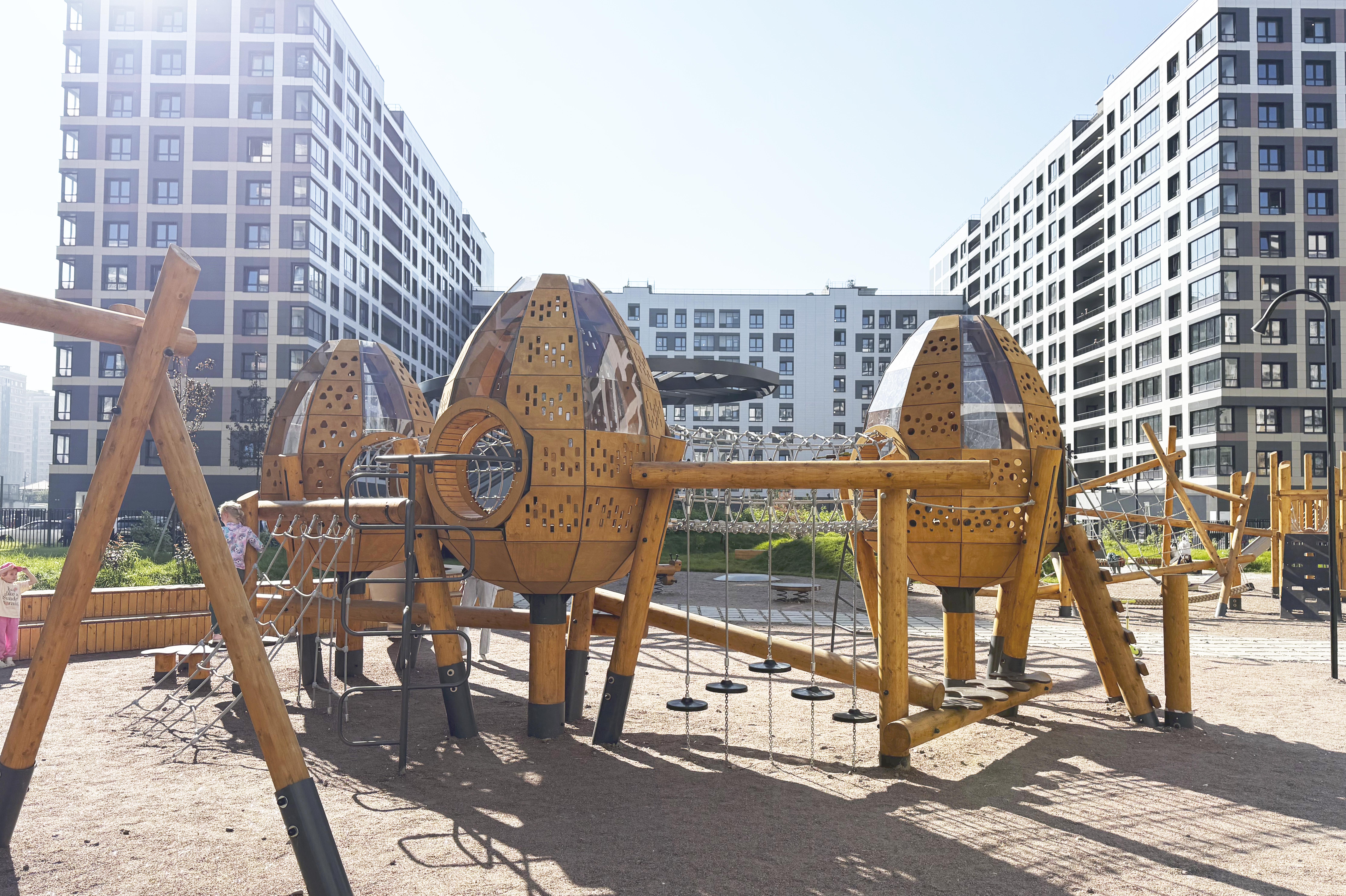 Благоустройство двора ЖК «Аквилон Leaves»