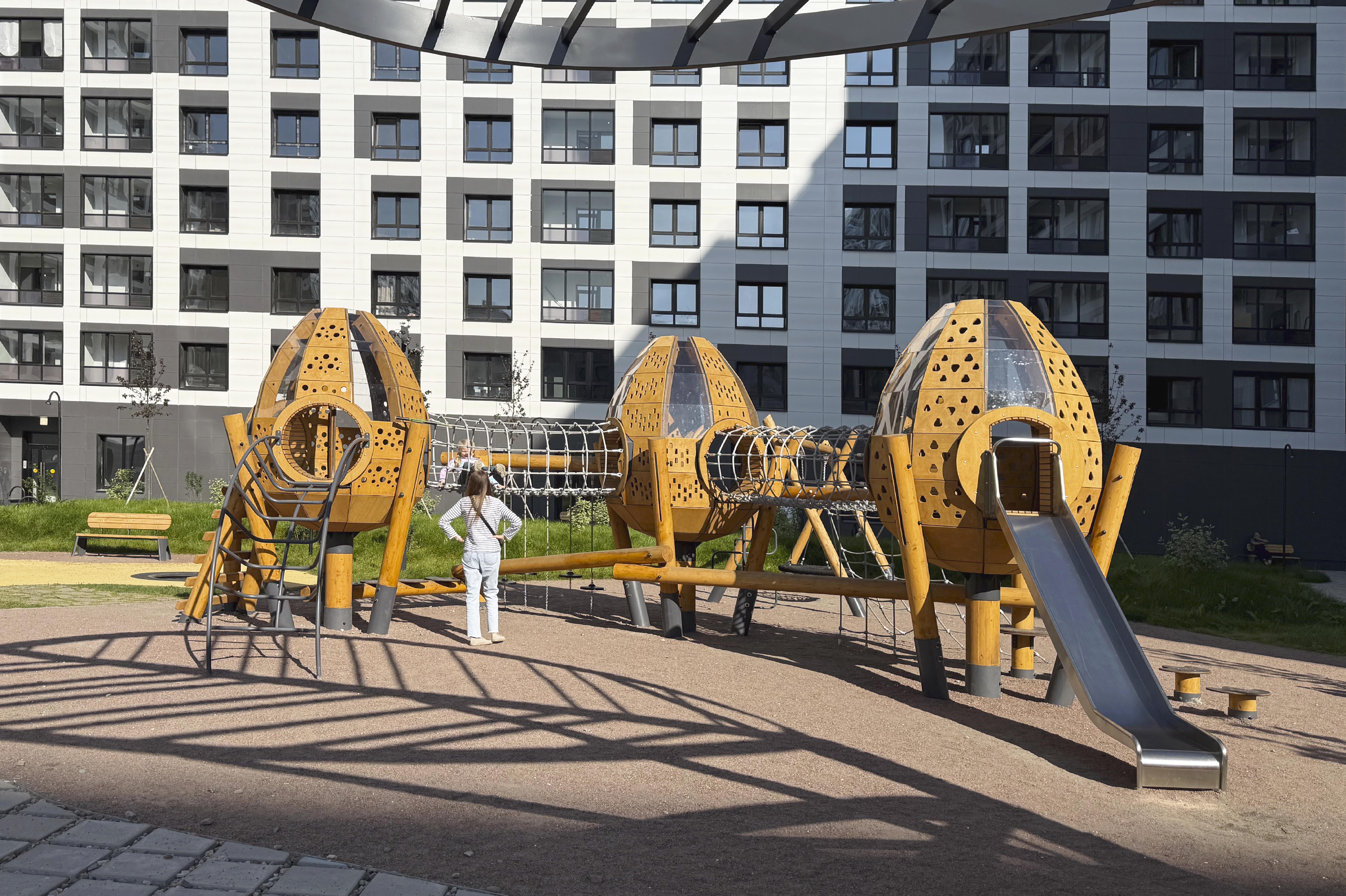 Благоустройство двора ЖК «Аквилон Leaves»