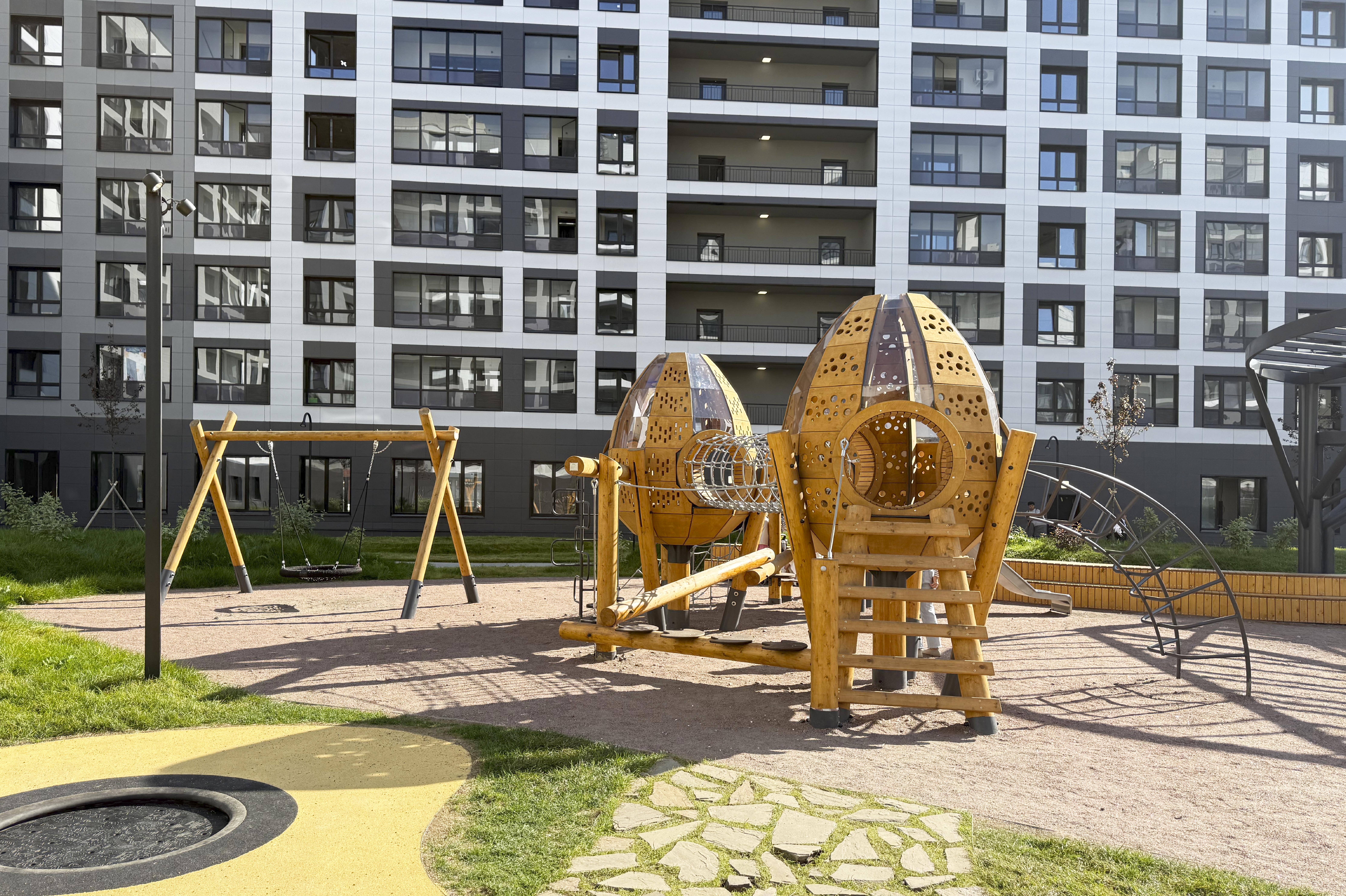 Благоустройство двора ЖК «Аквилон Leaves»