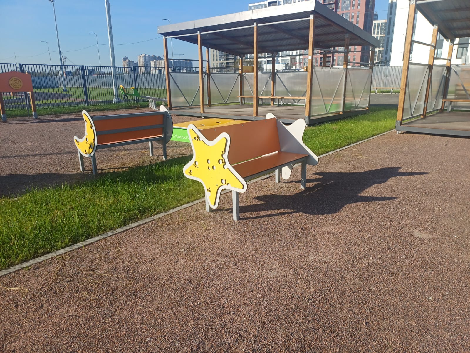 Игровые площадки детсада в ЖК ЦДС «Новые Горизонты»