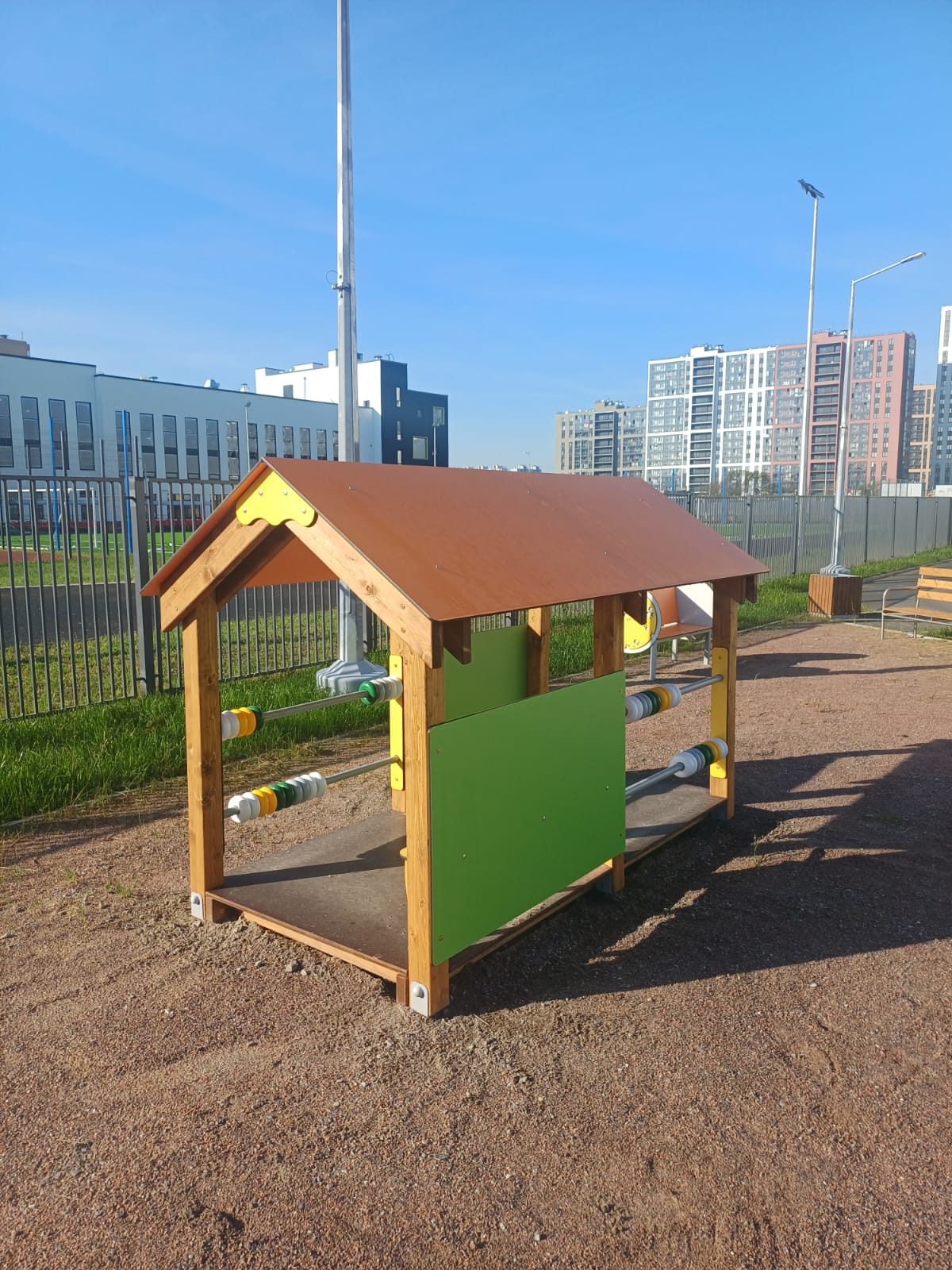 Игровые площадки детсада в ЖК ЦДС «Новые Горизонты»